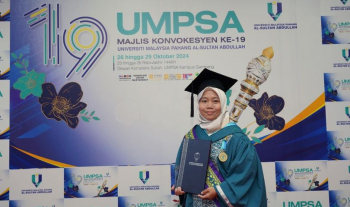 KEHILANGAN AYAHANDA PADA SEMESTER AKHIR, GRADUAN FTKKP TEKAD DAN RAIH KECEMERLANGAN DI UMPSA